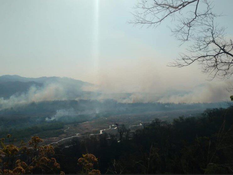 Las altas temperaturas y los vientos fuertes dificultan los trabajos de combate de incendios forestales en la provincia, particularmente en el departamento Ledesma.