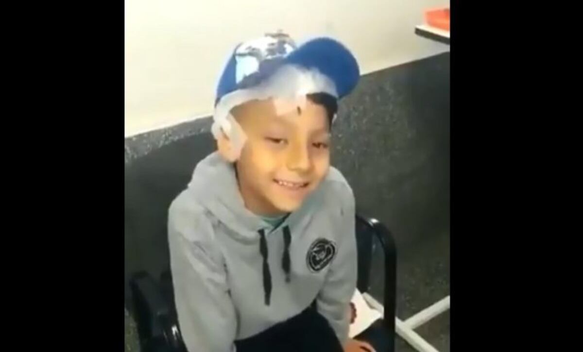 Internaron de nuevo a Benjamín Biñale, el nene herido por una bala perdida
