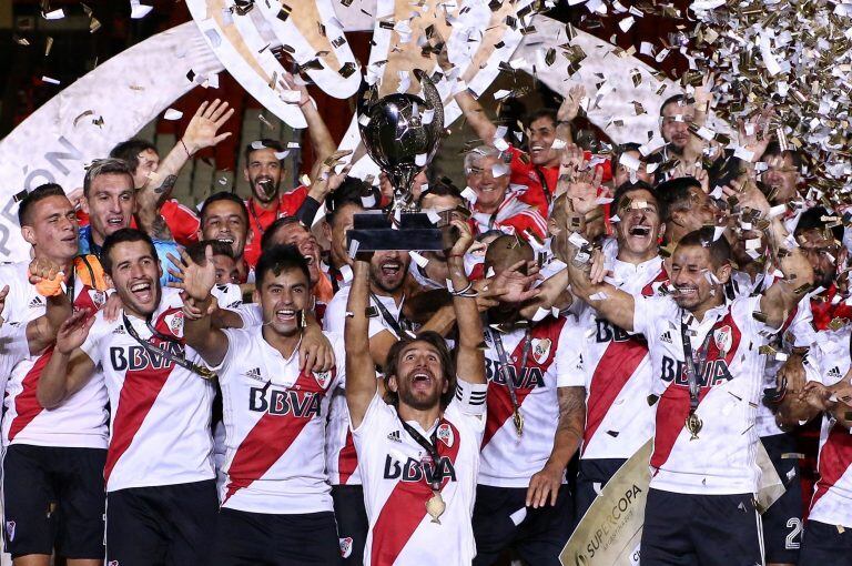 River le ganó 2-0 a Boca y se consagró campeón de la Supercopa Argentina 2017. Foto: EFE