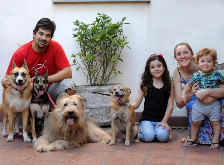 La familia completa (Foto: TN)