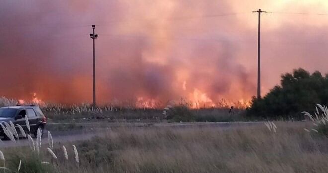 Incendios simultáneos en Punta Alta