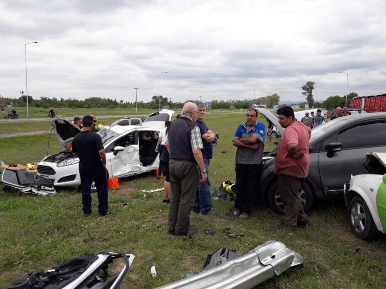 Accidente en la autopista Atilio López