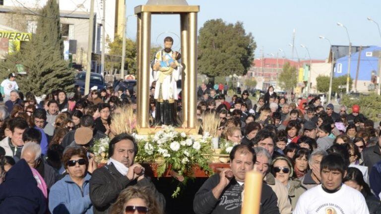 La imagen de San Cayetano recorrió varios sectores de l ciudad.