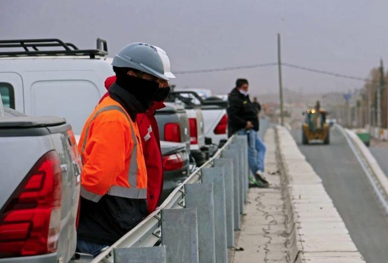 Obras en la Ruta 40, San Juan.