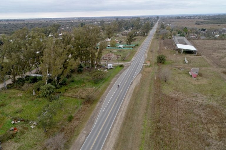 Se reasfaltaó un tramo de la C45 entre Ruta 20 y Alta Gracia.