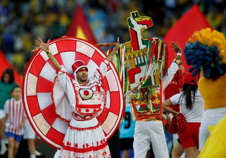 A puro color en el cierre de la Copa (REUTERS/Luisa Gonzalez)