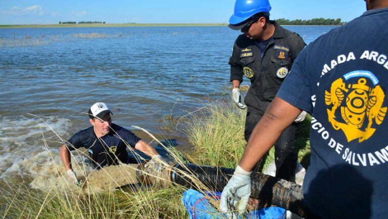 Personal y logística de la Armada se destacó en Ruta 3