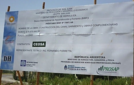 Obras en San Juan por parte de Ceosa.