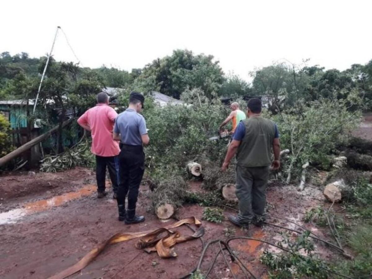 Una tormenta azotó con fuerza a la localidad de Wanda