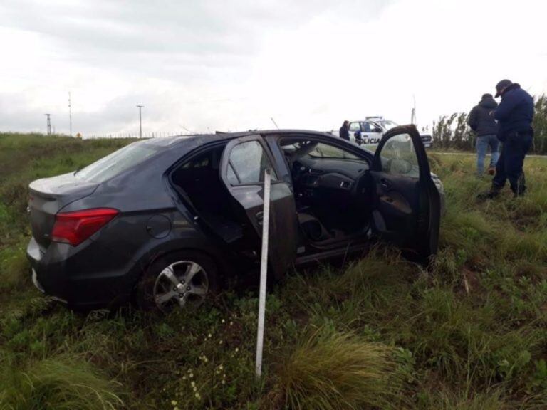 El conductor resultó ileso. Foto: Policía de San Luis.