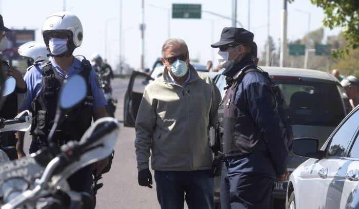 Controles policiales en Mendoza.