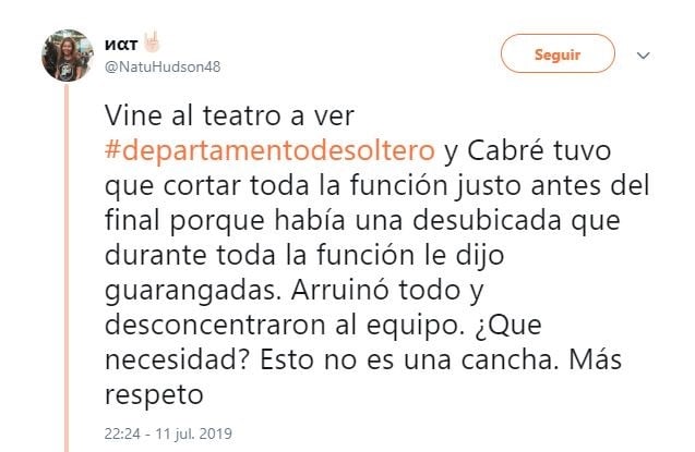 El relato de una de las testigos (Foto: captura Twitter)