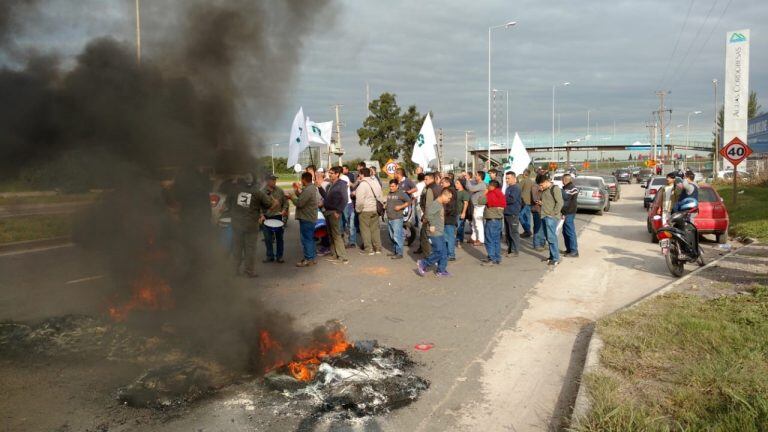 Protesta de la UOM en Córdoba.