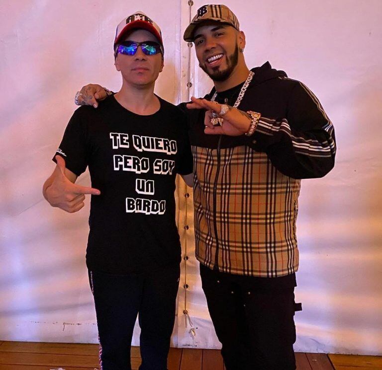 Pablo Lescano con Anuel AA (Foto: Instagram)