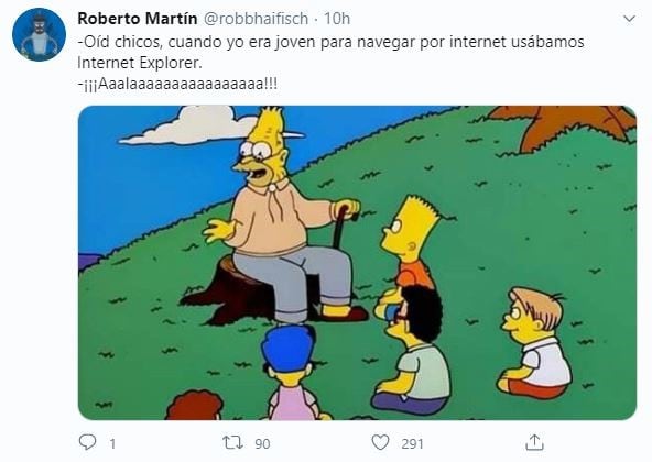 Memes por el fin de Internet Explorer. (Twitter)