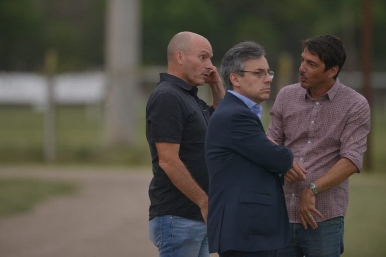 Caruso Lombardi y su primera practica como entrenador de Belgrano en Córdoba.