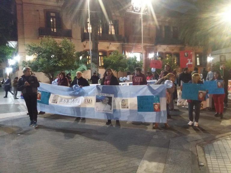 Marcha pidiendo justicia por Emanuel Garay