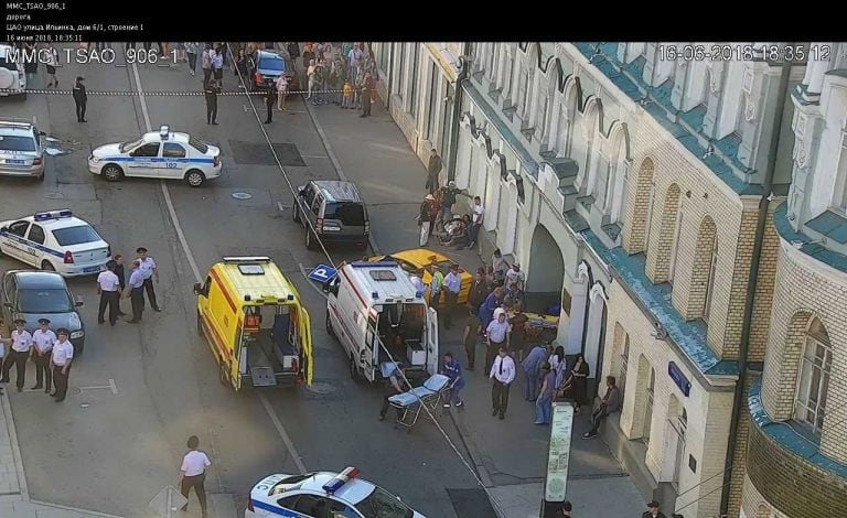 Así quedó la calle de accidente