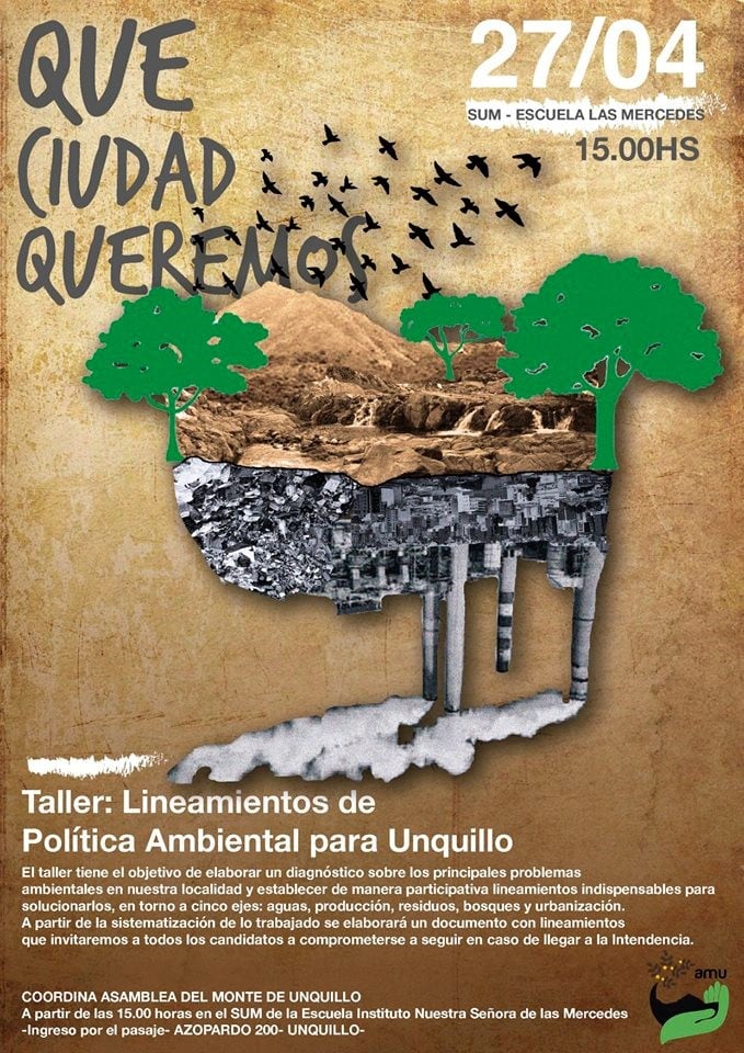 Taller de Lineamiento de Política Ambiental en Unquillo.