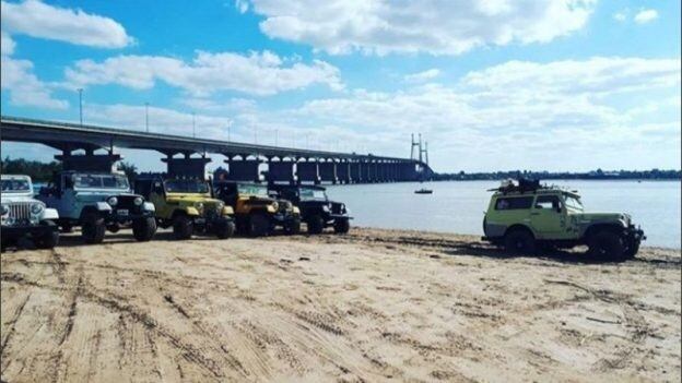 Las islas se llenaron de camionetas por la bajante del Paraná (El Paraná No se Toca)