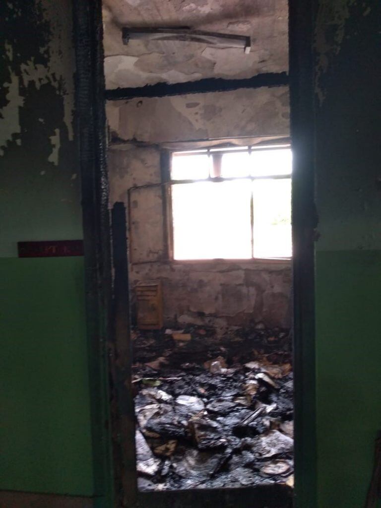 Incendio en la Escuela Nº 5