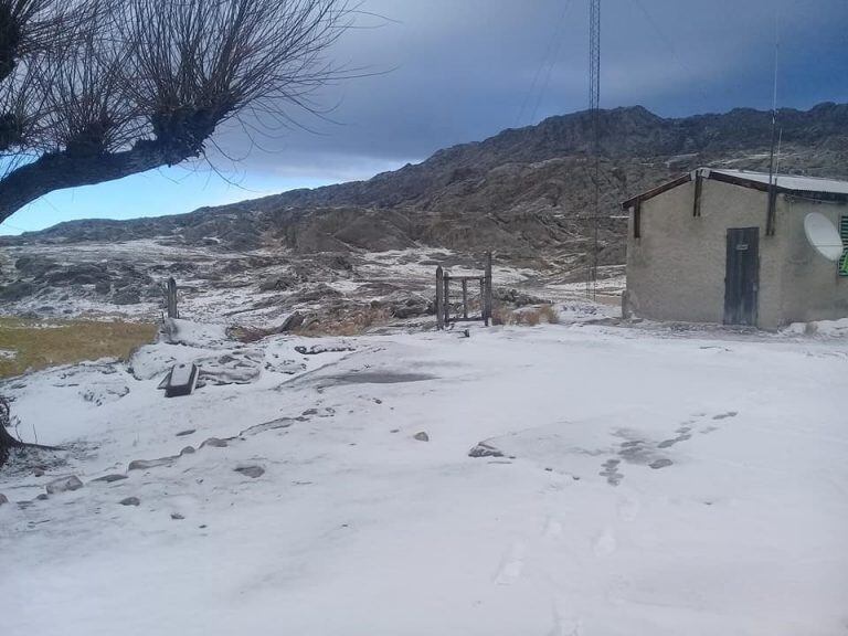 Las fotos de la nevada en el Champaquí.