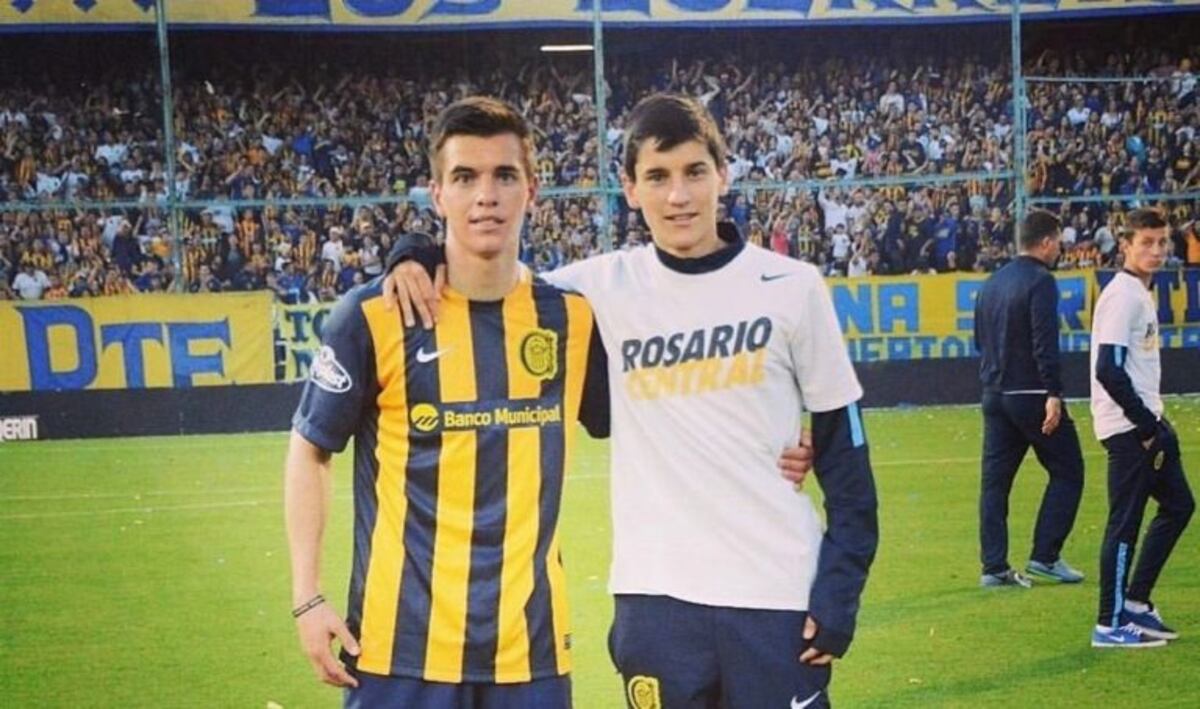 Giovani Lo Celso celebró a la distancia el debut de su hermano en Central