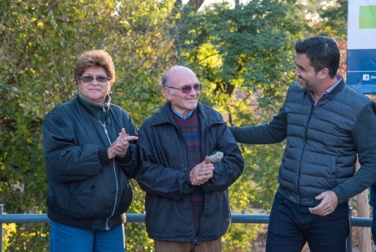 Inauguración del cordón cuneta y mirador de calle Saavedra, Alta Gracia.