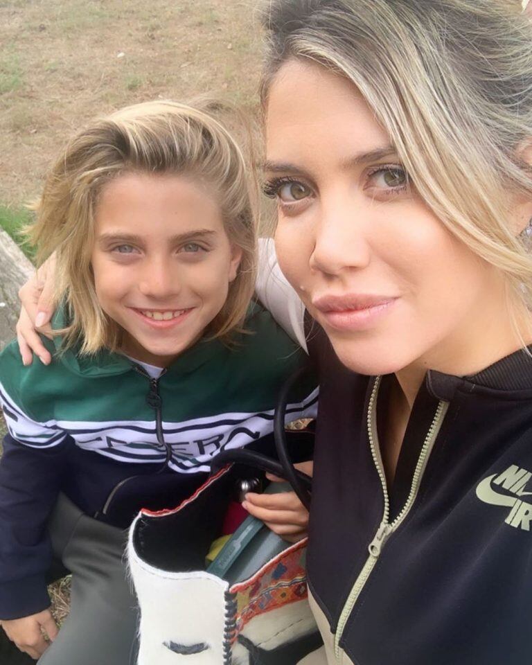 Wanda Nara cometió una infracción y puso en riesgo la vida de su hijo