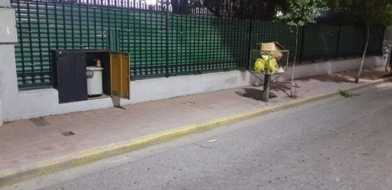 Refacciones en calle Colón. Foto: Gentileza.