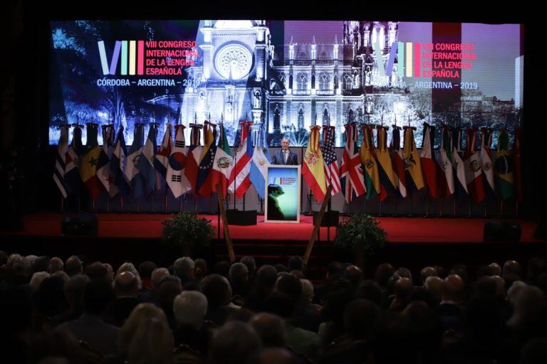 Congreso de la Lengua en Córdoba, con la presencia de los reyes de España, el presidente Mauricio Macri y el gobernador Juan Schiaretti.