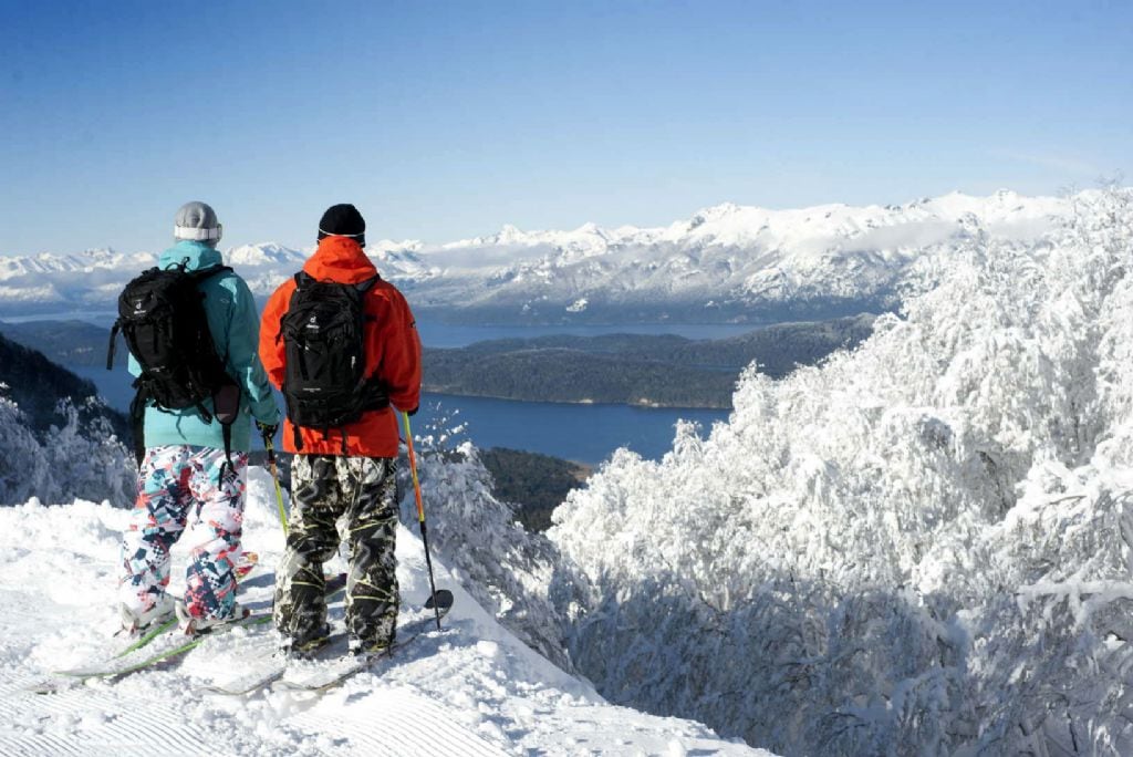 La nieve se instala en la Patagonia