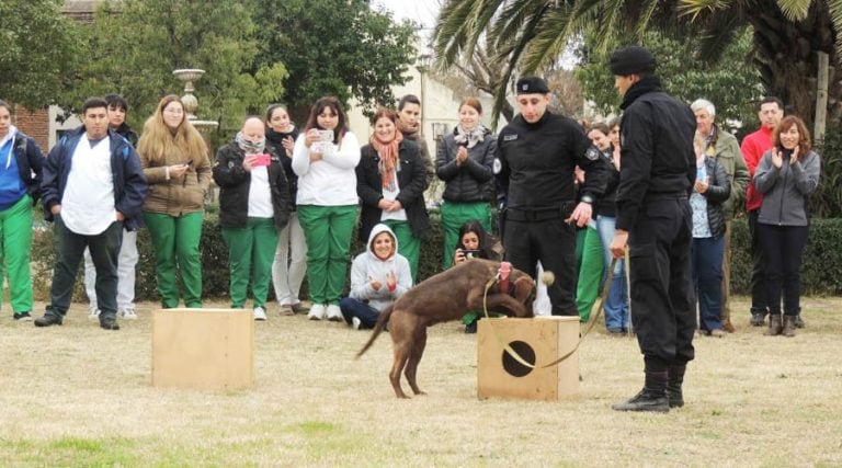 Se realizó una exhibición de la División Canes (UNLPam)