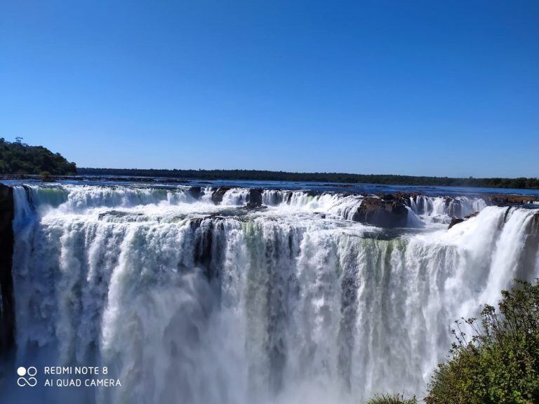 Mayor caudal para las Cataras en el fin de semana. Este martes volvió a los 329 metros cúbicos por segundo. (Parque Nacional Iguazú)