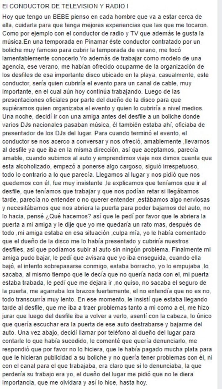 Los distintos casos de abuso que vivió Vanesa Carbone.