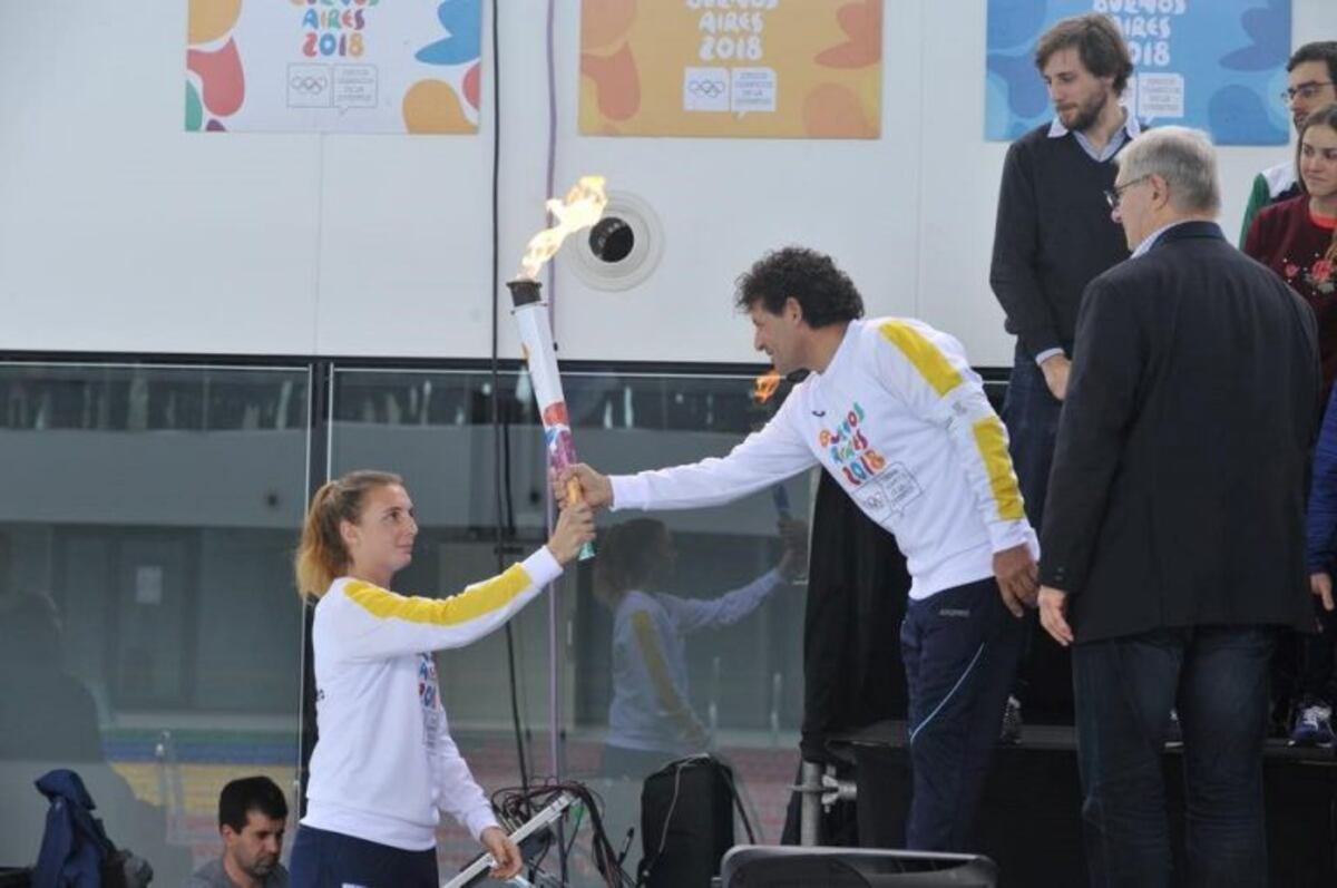 Sol Ordas formó parte del relevo de la llama olímpica