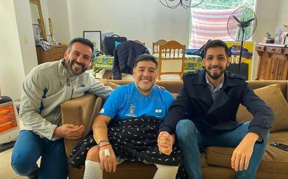 Diego Maradona: "Feliz después de otra mañana de entrenamiento". (Instagram/@maradona)