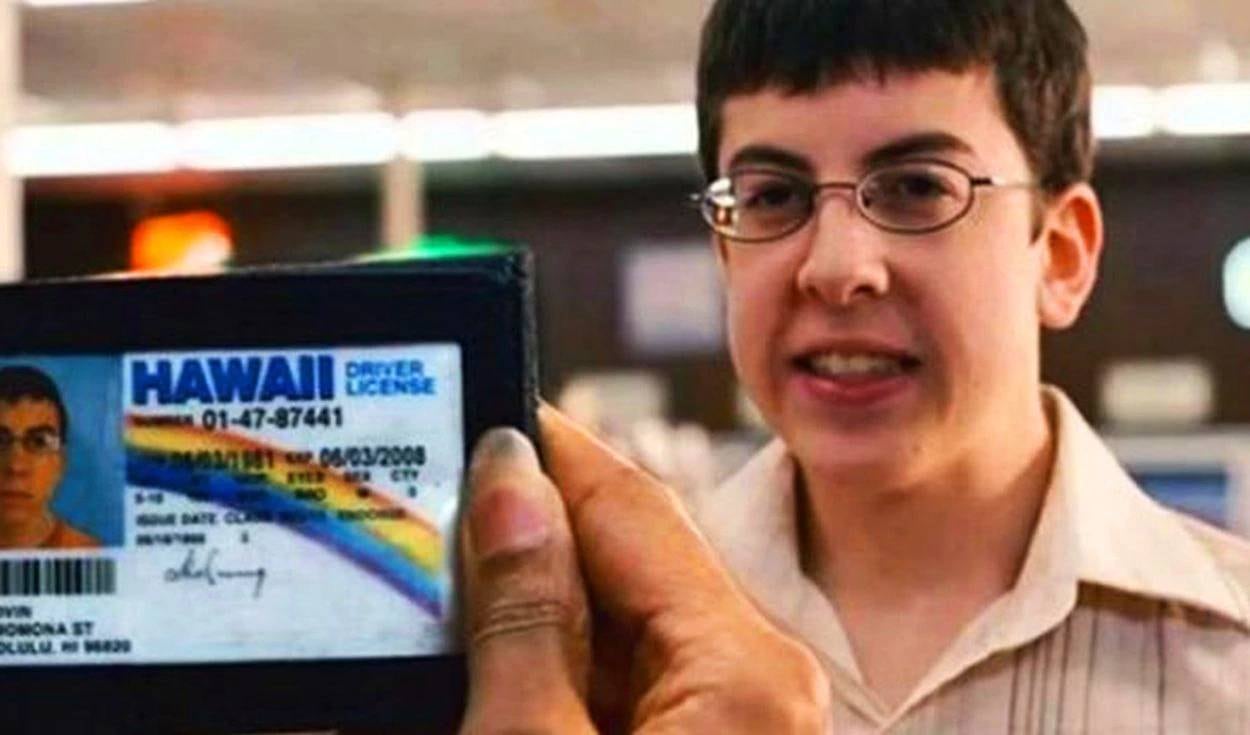 Christopher Mintz-Plasse como McLovin en Superbad.