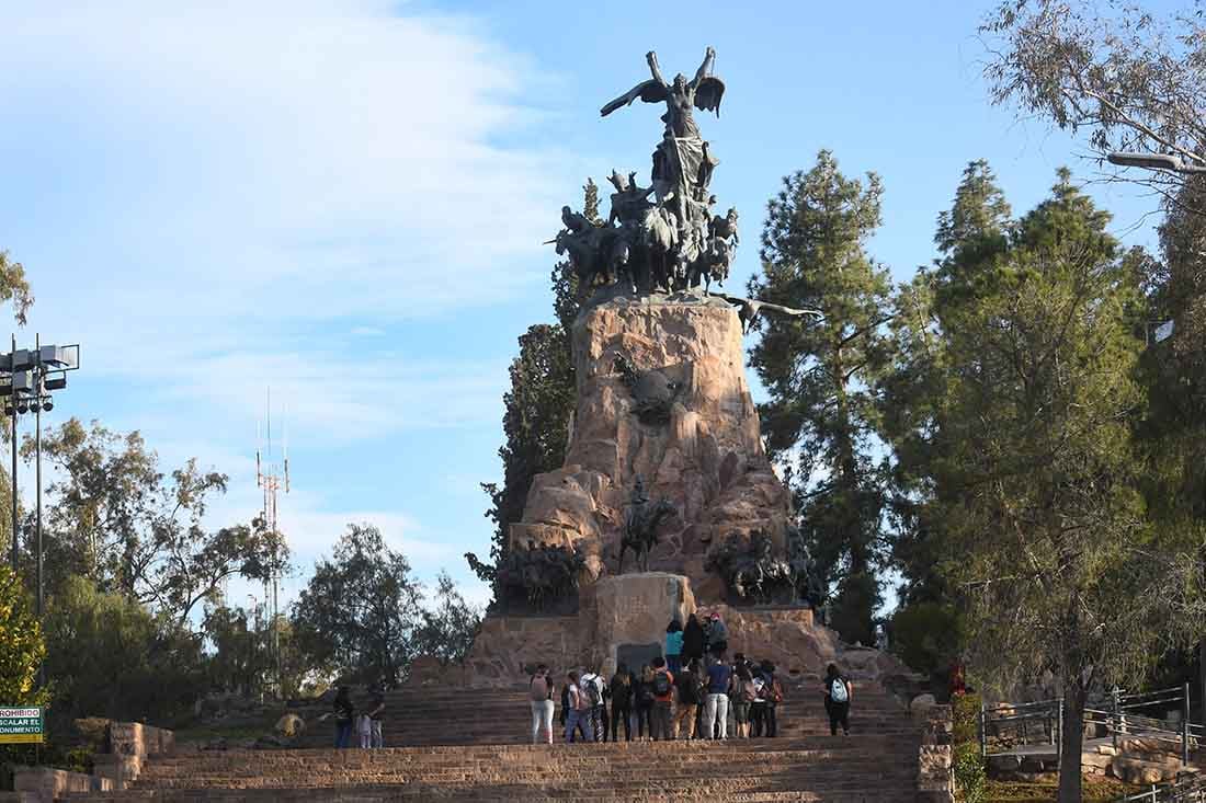 Monumento al Ejército de Los Andes en el Cerro de la Gloria en la Ciudad de Mendoza