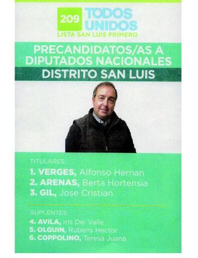 Precandidatos San Luis Primero