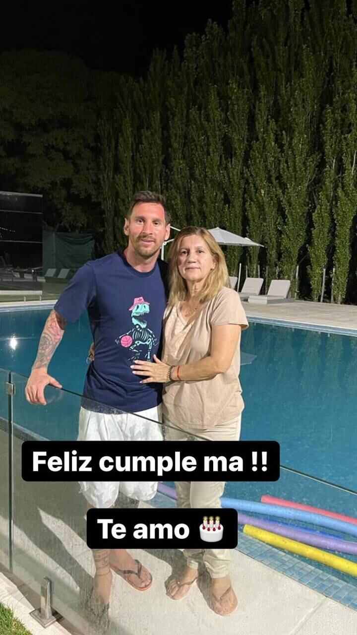 La "Pulga" publicó una foto de sus últimas vacaciones familiares.