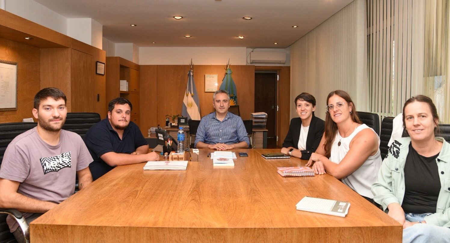 Lucía Gómez con Andrés Larroque