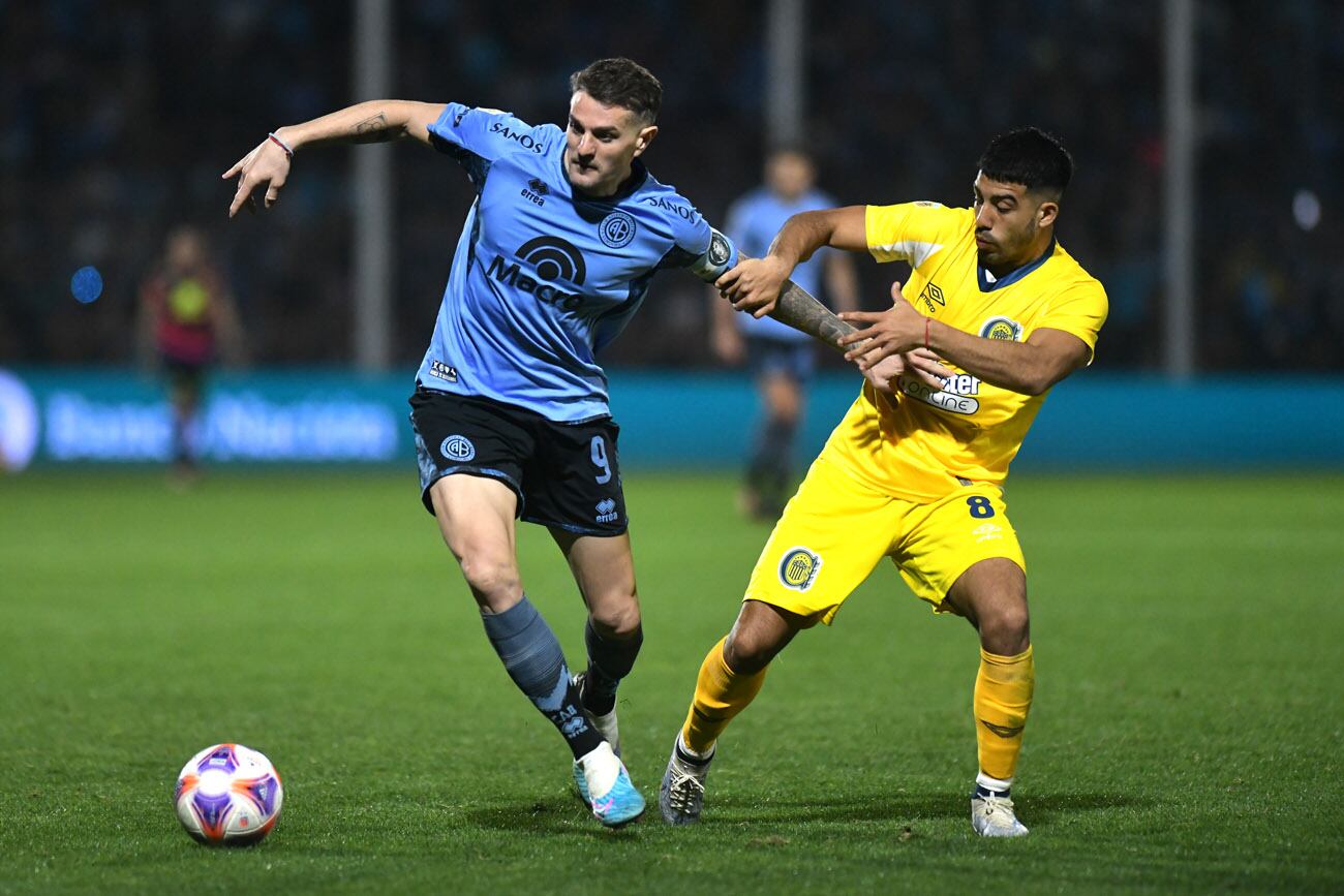 Belgrano y Rosario Central, por la última fecha de la Liga Profesional 2023, en Alberdi. (Facundo Luque / La Voz)