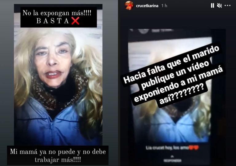 El enojo de Karina, la hija de Lía Crucet