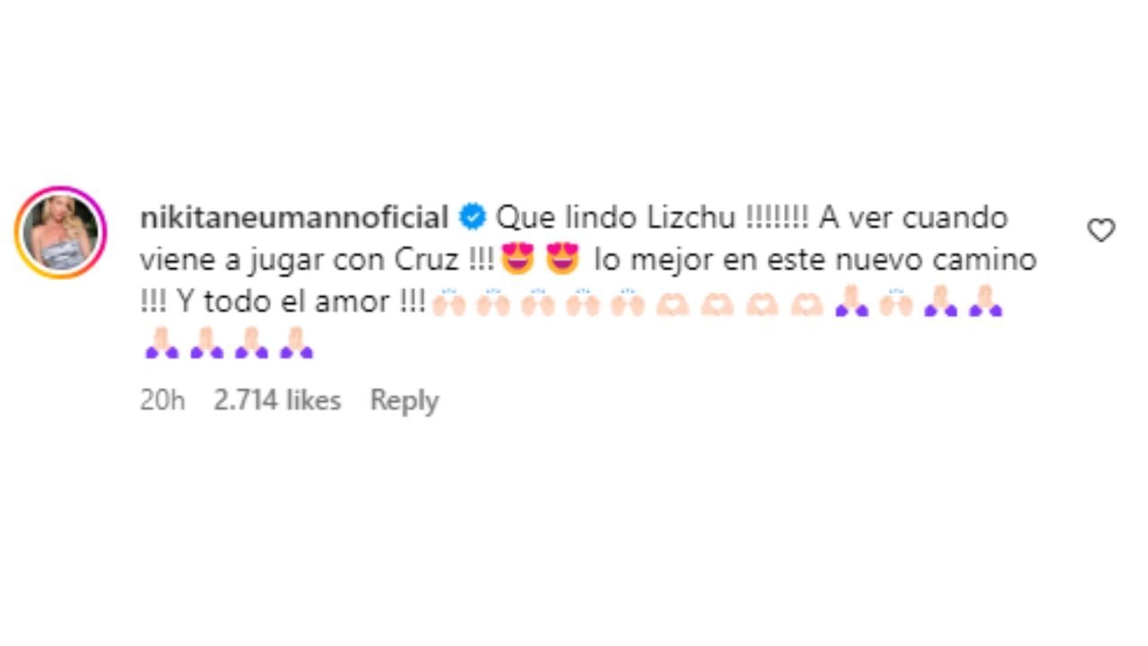 La felicitación de Nicole Neumann a Lizy Tagliani