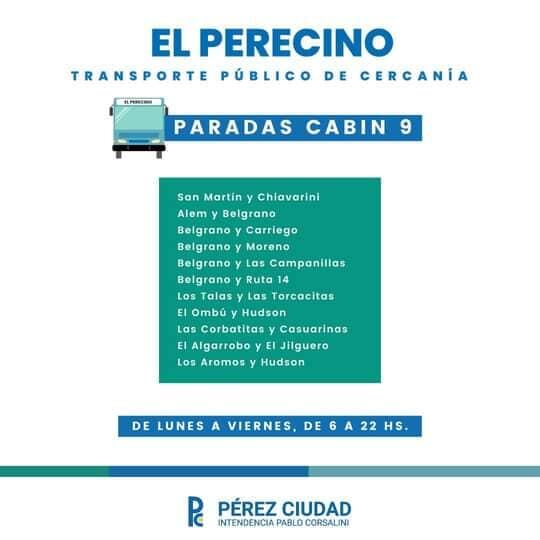 Transporte de cercanía El Perecino (Facebook)