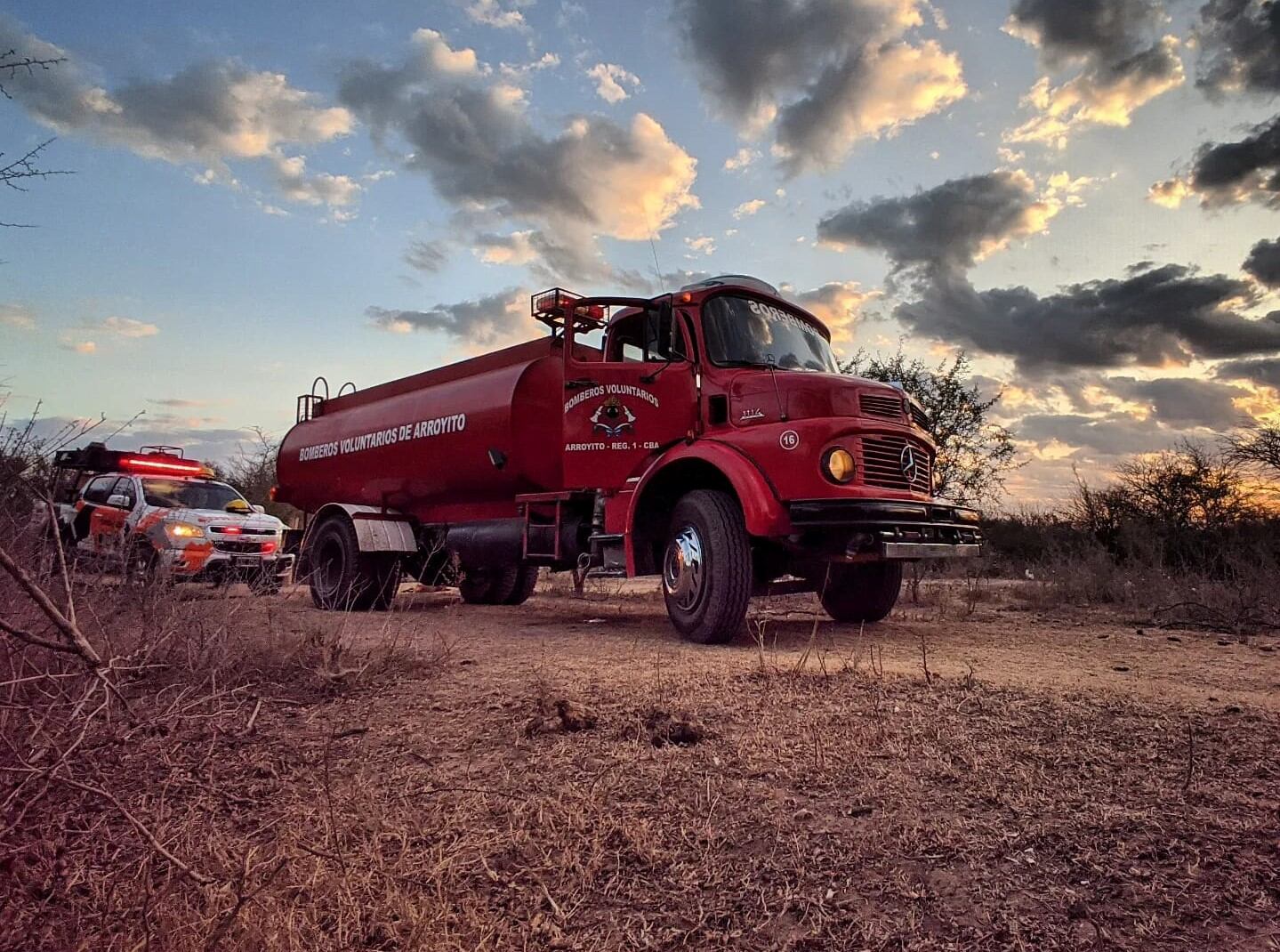 Bomberos sofocaron un incendio que quemó 2 hectáreas de Monte Autóctono en Arroyito