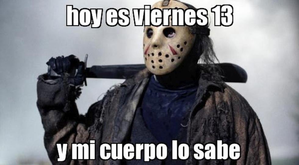 El personaje Jason Voorhees también "sabe" que hoy es viernes 13...