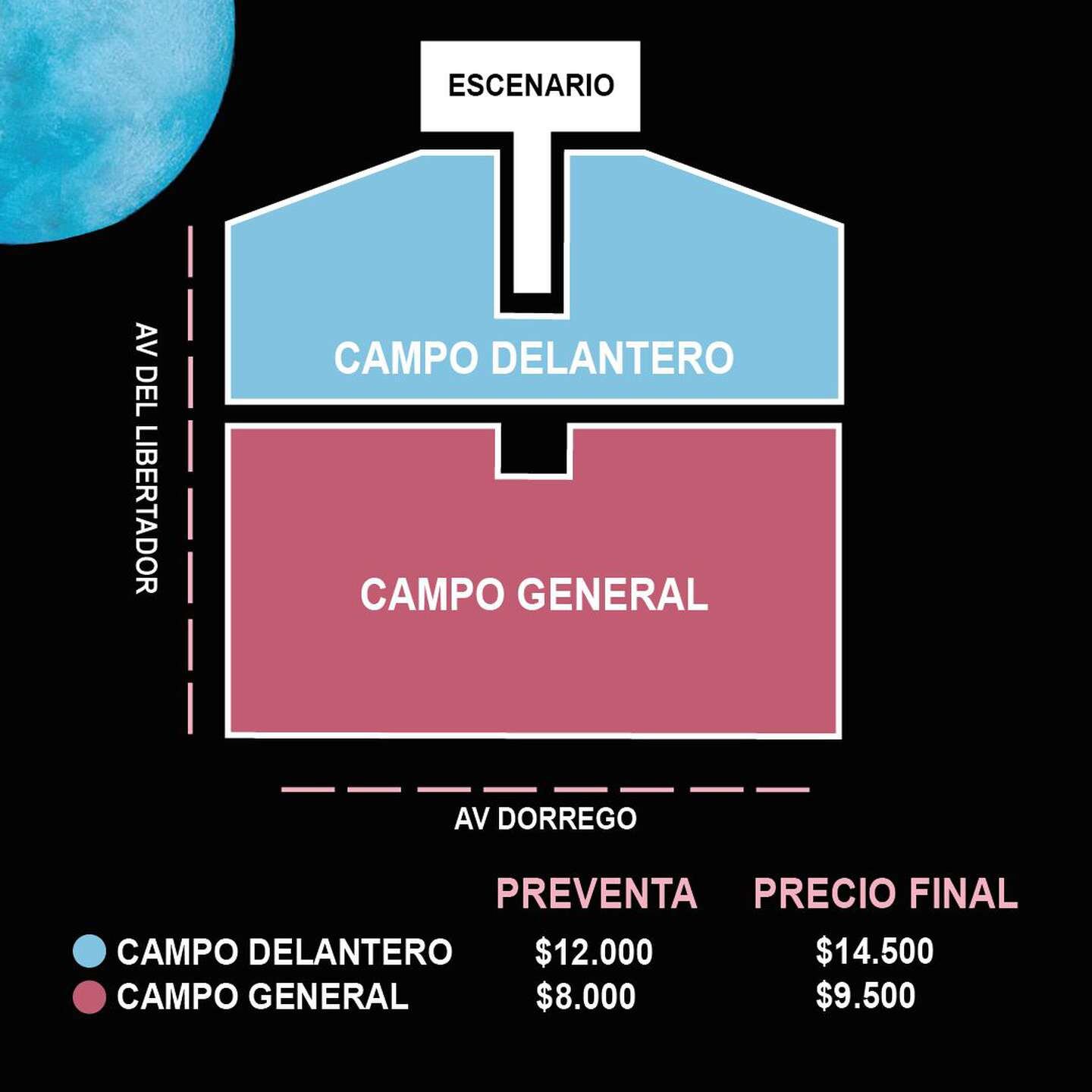 Precios de las entradas para Dua Lipa.