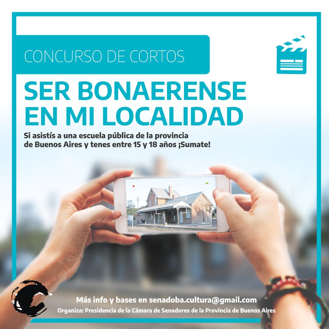 Convocatoria al concurso de cortos "Ser bonaerense en mi localidad"